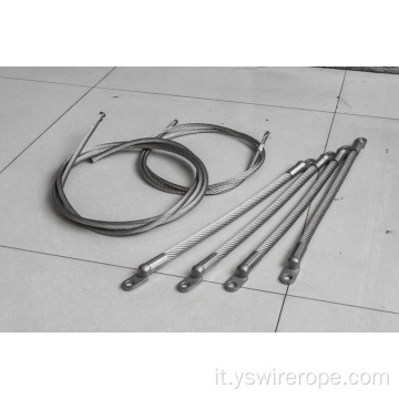 316 corda in filo in acciaio inossidabile 1570N/mm2 7x19 12mm